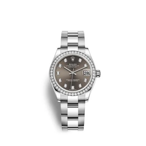 Rolex - 278384RBR-0009 Datejust 31 Stainless Steel Diamond / Oyster / Grey - Diamond