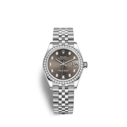 Rolex - 278384RBR-0010 Datejust 31 Stainless Steel Diamond / Jubilee / Grey - Diamond