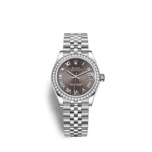Rolex - 278384RBR-0026 Datejust 31 Stainless Steel Diamond / Jubilee / Grey - Roman