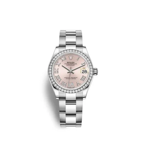 Rolex - 278384RBR-0027 Datejust 31 Stainless Steel Diamond / Oyster / Pink - Roman