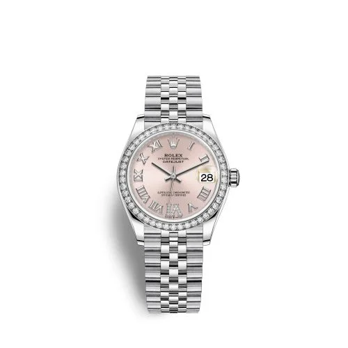 Rolex - 278384RBR-0028 Datejust 31 Stainless Steel Diamond / Jubilee / Pink - Roman