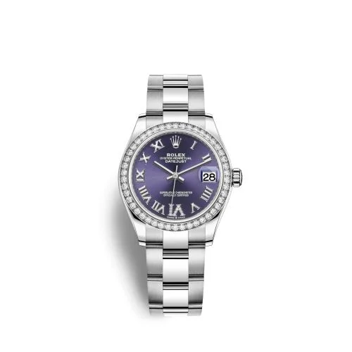 Rolex - 278384RBR-0029 Datejust 31 Stainless Steel Diamond / Oyster / Aubergine - Roman