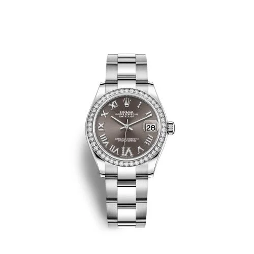 Rolex - 278384RBR-0031 Datejust 31 Stainless Steel Diamond / Oyster / Grey - Roman