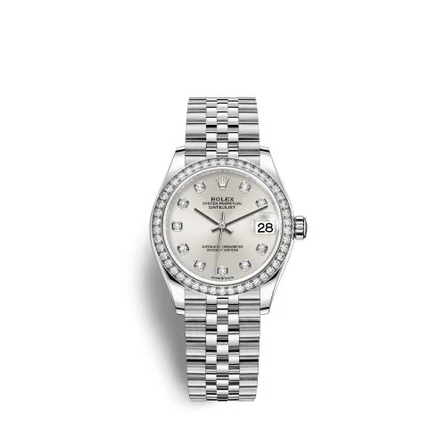 Rolex - 278384RBR-0034 Datejust 31 Stainless Steel Diamond / Jubilee / Silver - Diamond
