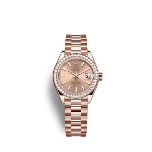 Rolex - 279135RBR-0025 Lady-Datejust 28 Rose Gold / Diamond / Rose / President