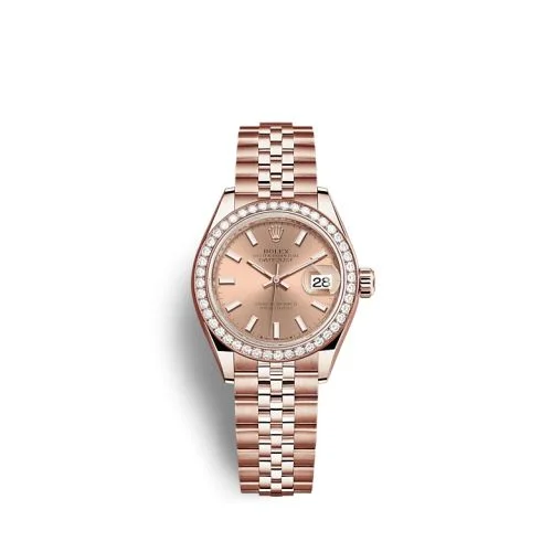 Rolex - 279135RBR-0026 Lady-Datejust 28 Rose Gold / Diamond / Rose / Jubilee