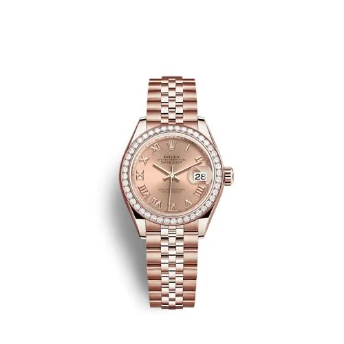 Rolex - 279135RBR-0028 Lady-Datejust 28 Rose Gold / Diamond / Rose - Roman / Jubilee