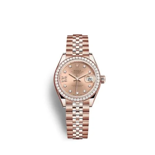 Rolex - 279135RBR-0030 Lady-Datejust 28 Rose Gold / Diamond / Rose - Diamond / Jubilee
