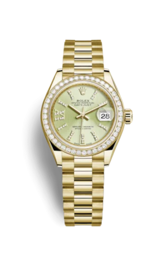 Rolex - 279138rbr-0003 Lady-Datejust 28 Yellow Gold Diamond / President / Linden Diamonds
