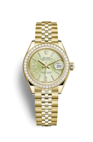 Rolex - 279138rbr-0004 Lady-Datejust 28 Yellow Gold Diamond / Jubilee / Linden Diamonds