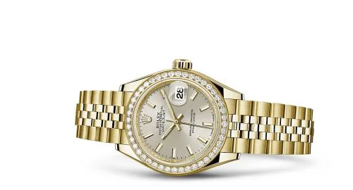 Rolex Rolex - 279138RBR-0012 Lady-Datejust 28 Yellow Gold Diamond / Jubilee / Silver