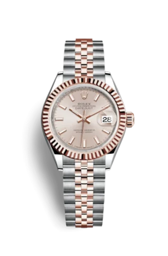 Rolex - 279171-0001 Lady-Datejust 28 Rolesor Rose Fluted / Jubilee / Sundust