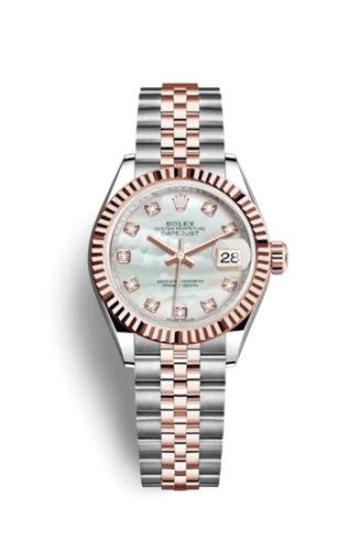 Rolex - 279171-0013 Lady-Datejust 28 Rolesor Rose Fluted / Jubilee / MOP