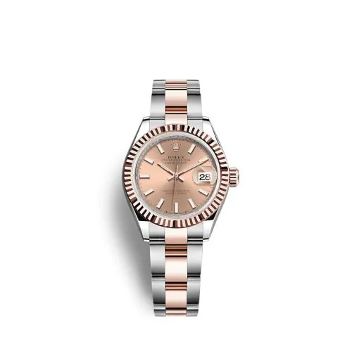Rolex - 279171-0024 Lady-Datejust 28 Stainless Steel / Rose Gold / Fluted / Rose / Oyster