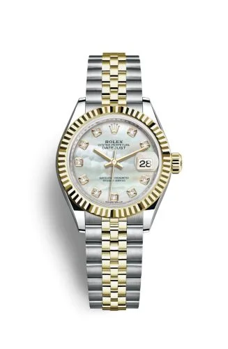 Rolex - 279173-0013 Lady-Datejust 28 Rolesor Yellow Fluted / Jubilee / MOP