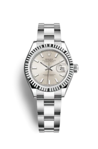Rolex - 279174-0006 Lady-Datejust 28 Stainless Steel Fluted / Silver / Oyster