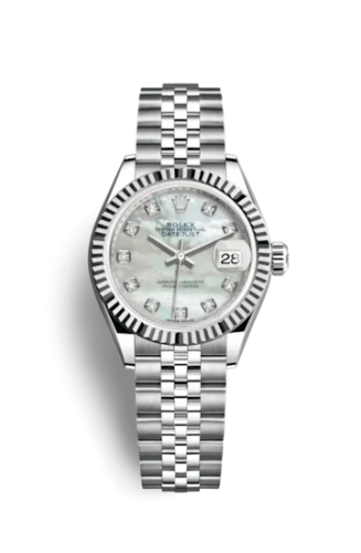 Rolex - 279174-0009 Lady-Datejust 28 Stainless Steel Fluted / MOP / Jubilee