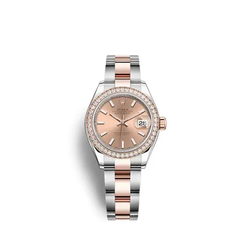 Rolex - 279381RBR-0024 Lady-Datejust 28 Stainless Steel / Rose Gold /  Diamond / Rose / Oyster