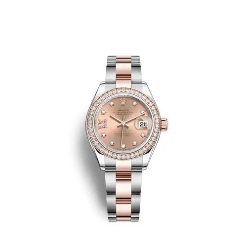 Rolex - 279381RBR-0028 Lady-Datejust 28 Stainless Steel / Rose Gold /  Diamond / Rose - Diamond / Oyster