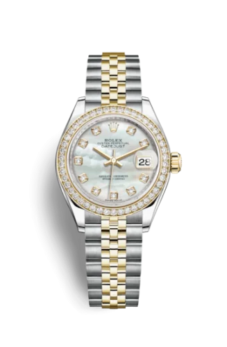 Rolex - 279383RBR-0019 Lady-Datejust 28 Rolesor Yellow Diamond / Jubilee / MOP