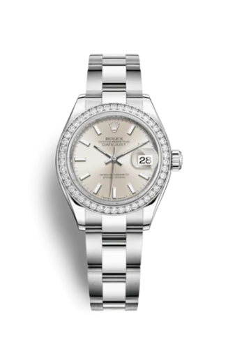 Rolex - 279384RBR-0008 Lady-Datejust 28 Stainless Steel / Diamond / Silver / Oyster