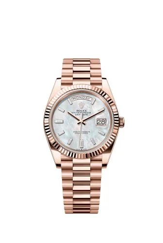 Rolex - 28235-0056 Day-Date 40 Everose / MOP - Baguette