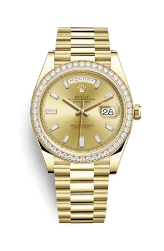 Rolex - 28348rbr-0002 Day-Date 40 Yellow Gold Diamond / Champagne Diamonds