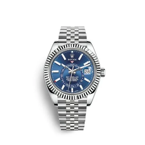 Blue · White Gold, Stainless Steel