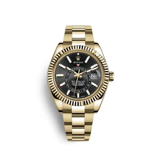 Rolex - 326938-0004 Sky-Dweller Yellow Gold / Black