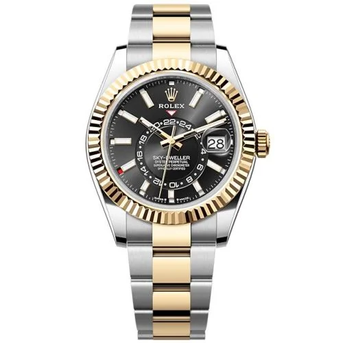 Rolex - 336933-0003 Sky-Dweller Stainless Steel - Yellow Gold / Black / Oyster