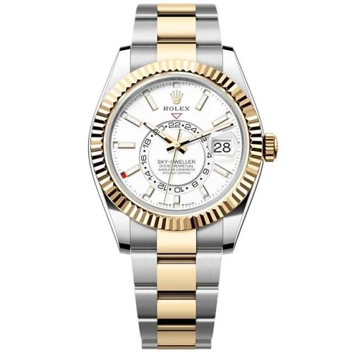 Rolex - 336933-0005 Sky-Dweller Stainless Steel - Yellow Gold / White / Oyster