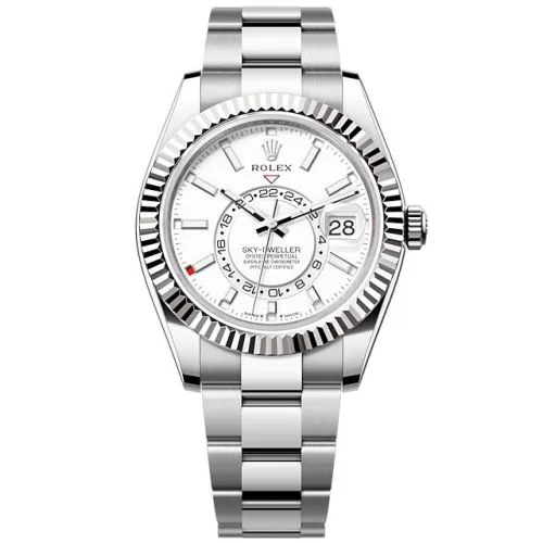 Rolex - 336934-0003 Sky-Dweller Stainless Steel - White Gold / White / Oyster