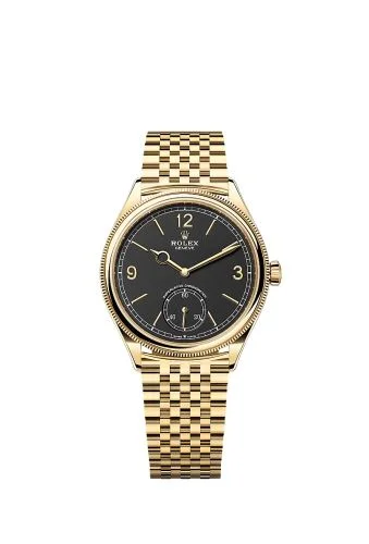 Rolex - 52508-0007 Perpetual 1908 39 Yellow Gold / Black / Bracelet