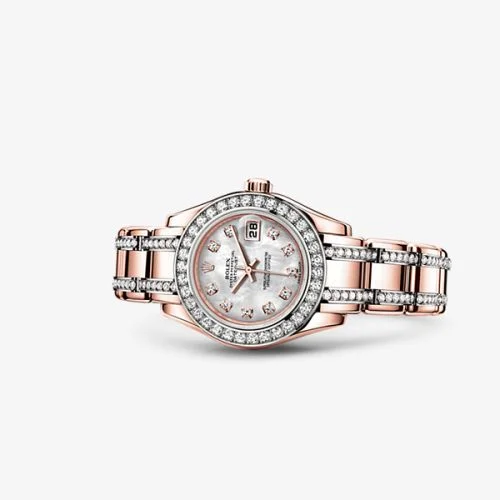 Rolex - 80285-0023 Datejust Pearlmaster 29 Everose Diamond Mother of Pearl Diamond