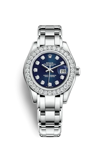 Rolex - 80299-0029 Datejust Pearlmaster 29 White Gold Diamond / Blue Diamond