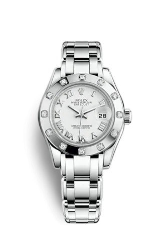 Rolex - 80319-0040 Datejust Pearlmaster 29 White Gold 12 Diamond White Roman