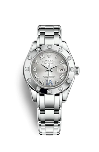 Rolex - 80319-0116 Datejust Pearlmaster 29 White Gold 12 Diamond Silver Roman