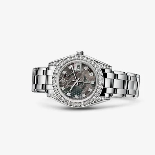 Rolex - 81159-0011 Datejust Pearlmaster 34 White Gold Diamond Shoulders Goldust Dream
