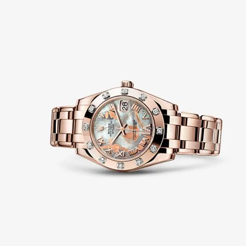 Rolex - 81315-0011 Datejust Pearlmaster 34 Everose 12 Diamond White Goldust Dream