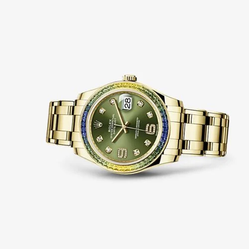Rolex - 86348sablv-0003 Datejust Pearlmaster 39 Fancy Green