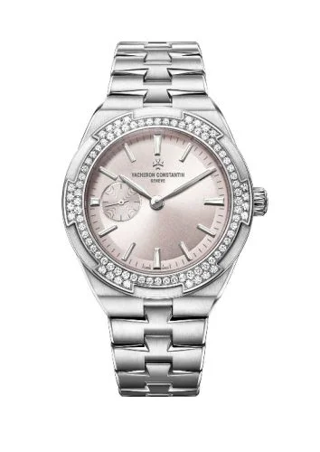 Vacheron Constantin - 2305V/100A-B078 Overseas Small Stainless Steel / Diamond /  Rosy Beige