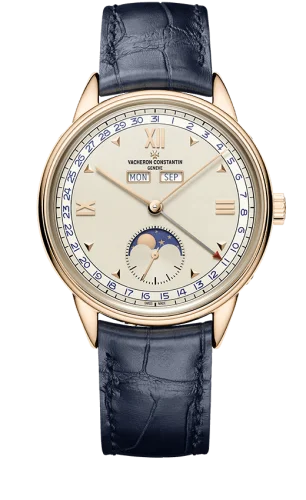 Vacheron Constantin - 3100V/000R-B422 Historiques Triple Calendrier 1948 Pink Gold / Silver / Blue