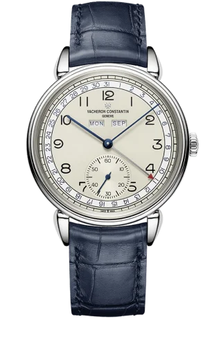Vacheron Constantin Historiques Triple Calendrier 1942 Stainless Steel / Silver / Blue