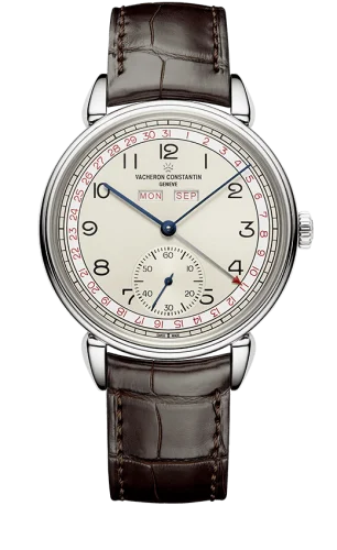 Vacheron Constantin Historiques Triple Calendrier 1942 Stainless Steel / Silver / Burgundy