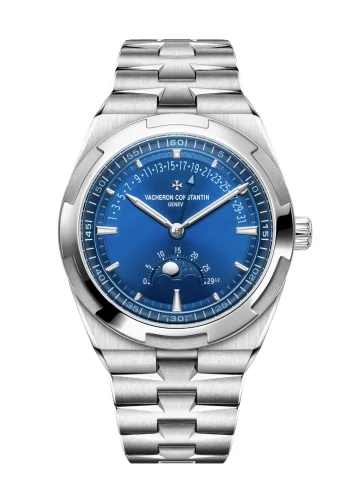 Vacheron Constantin Vacheron Constantin - 4000V/210A-B911 Overseas Moon Phase Retrograde Date Stainless Steel / Blue