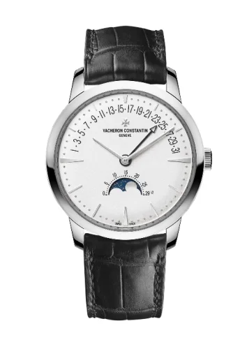Vacheron Constantin Vacheron Constantin - 4010U/000G-B330 Patrimony Moon Phase and Retrograde Date White Gold / Silver