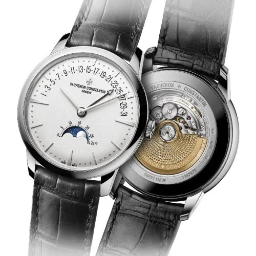 Vacheron Constantin Vacheron Constantin - 4010U/000G-B330 Patrimony Moon Phase and Retrograde Date White Gold / Silver