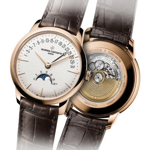 Vacheron Constantin Vacheron Constantin - 4010U/000R-B329 Patrimony Moon Phase and Retrograde Date Pink Gold / Silver
