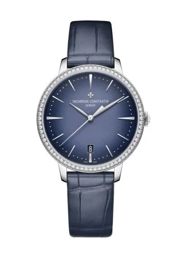 Vacheron Constantin - 4115U/000G-B908 Patrimony Self-Winding 36.5 White Gold - Diamond / Blue