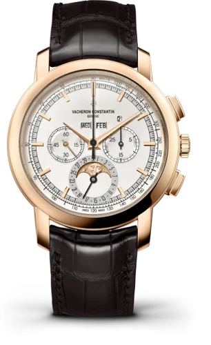 Vacheron Constantin Traditionnelle Chronograph Perpetual Calendar Pink Gold / Silver